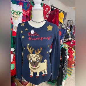Charlotte Russe Reindeer Pug - Sz.S Christmas sweater